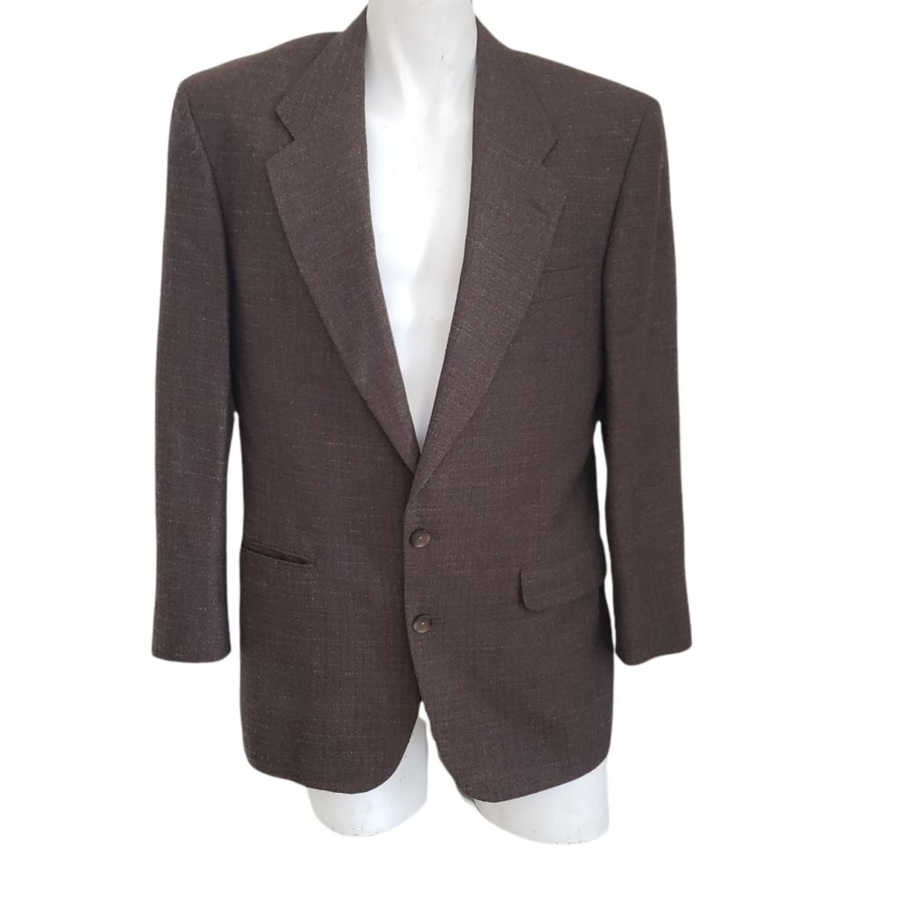 NWOT ZINO Men's Wool Hounds Tooth Jacket Size 40R